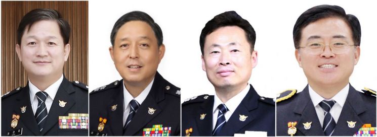 왼쪽부터 최관호 경찰청 기획조정관, 이규문 서울경찰청 수사차장, 이철구 충남경찰청장, 진교훈 전북경찰청장.[사진=아시아경제DB·연합뉴스]