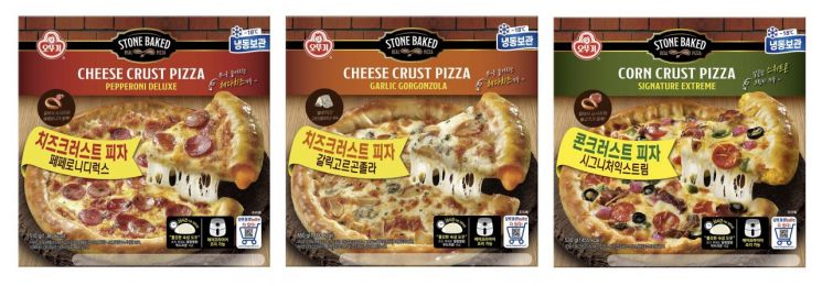 오뚜기 크러스트 피자 3종. (사진제공=오뚜기)