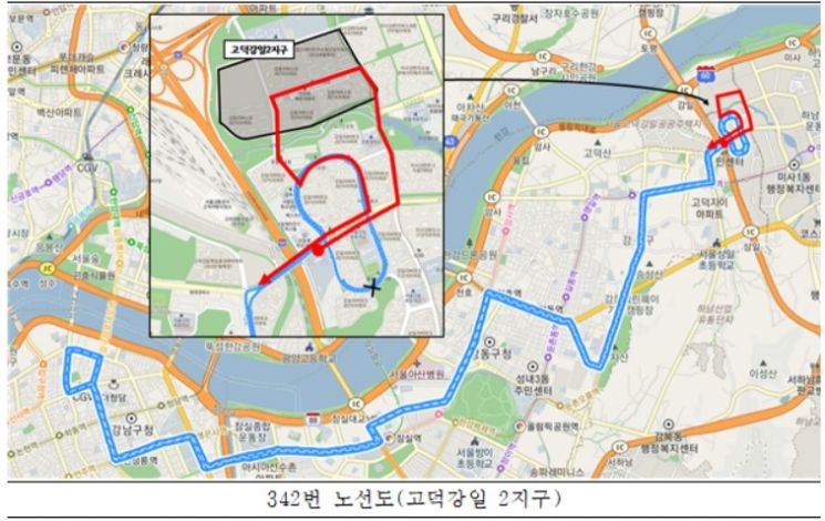 서울시, 고덕강일지구 시내버스 3323번 '노선신설'…342번 노선변경