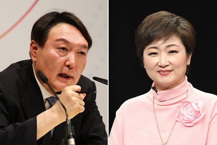 윤석열 전 검찰총장(좌)·이언주 전 미래통합당 의원(우). [이미지출처=연합뉴스]