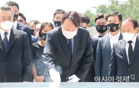 윤석열 “5·18 정신, 자유민주주의 가치 승화·경제 번영 이어져야”