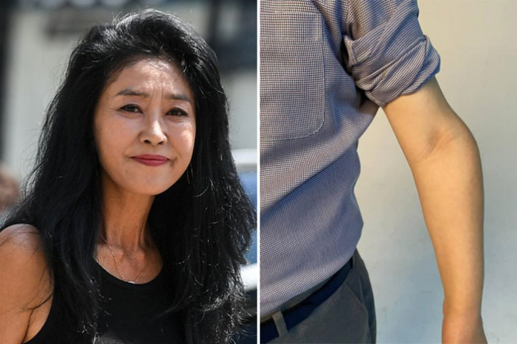 "총각 사칭때 보여준 그 팔"…김부선 '휘어진 팔' 이재명 저격