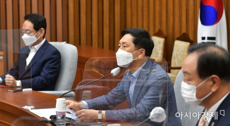 김기현 국민의힘 원내대표가 20일 국회에서 열린 원내대책회의에 참석, 모두발언을 하고 있다./윤동주 기자 doso7@