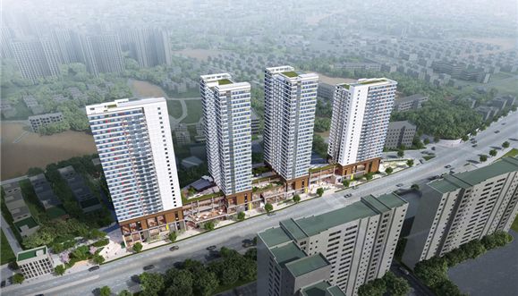 내년 10월 완공 예정인 대조동 역세권청년주택 조감도(977세대)