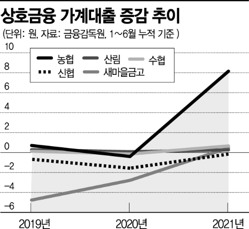 칼 빼든 금융당국, 가계대출 폭증 '농협' 핀셋 관리(종합)