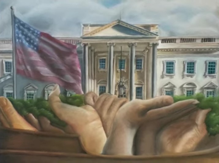 공서영 양의 대상 수상작 ‘Holding up the United States’.