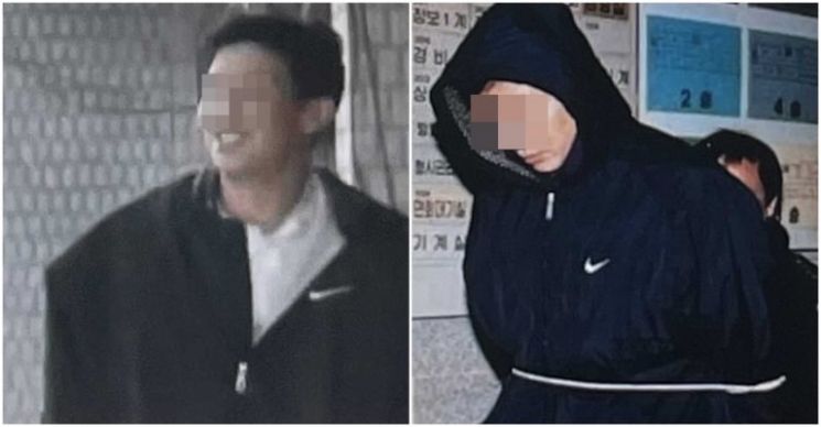 허재의 과거 경찰 출석 모습. /사진=온라인 커뮤니티 캡처