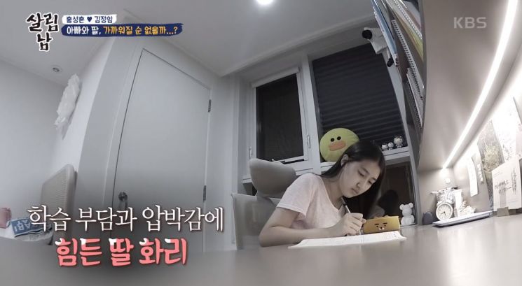 전직 야구선수 홍성흔이 딸 홍화리와 갈등을 빚었다. [사진=KBS 2TV '살림하는 남자들 시즌2' 캡처]