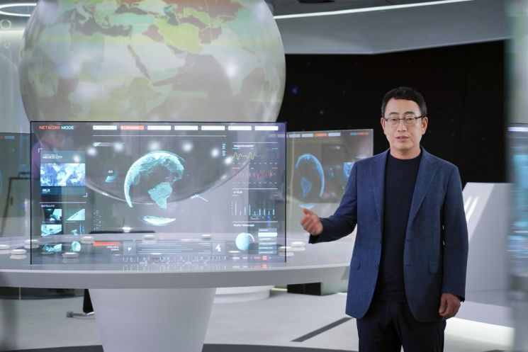 유영상 SK텔레콤 MNO 사업대표가 25일 오전 온라인으로 진행된 구독브랜드 ‘T우주’ 론칭 간담회에서 사업 계획을 설명하고 있다.