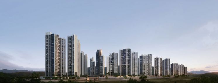 '파주 문산역 2차 동문 디 이스트' 투시도 ＜사진제공:동문건설＞