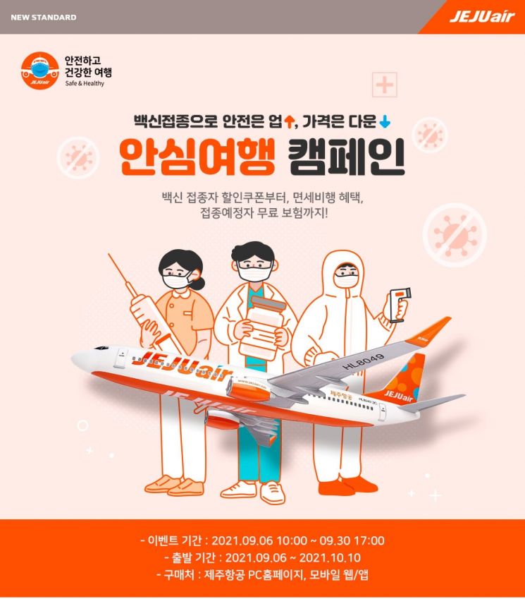 제주항공, 백신 접종예약자 최대 2만5000원 할인