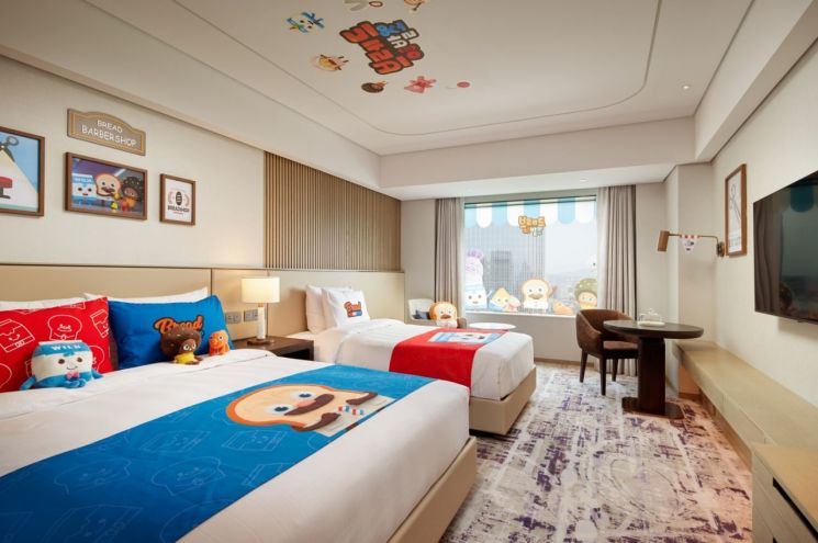 롯데호텔 월드, '브레드 이발소' 캐릭터 룸 오픈