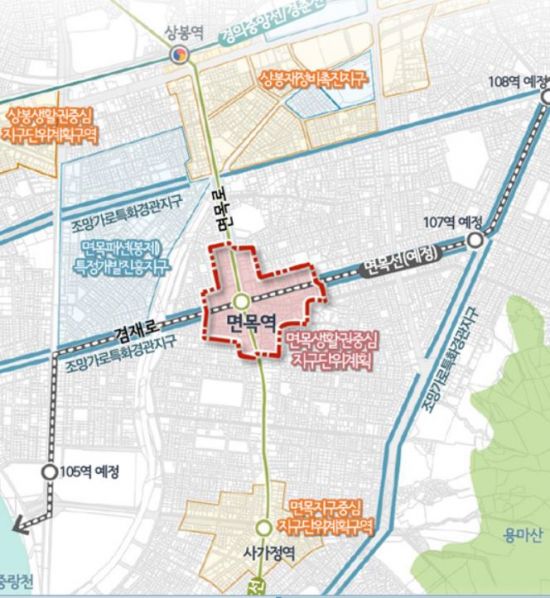 서울 면목역 일대, 자율 개발 유도…개발 더 쉬워진다