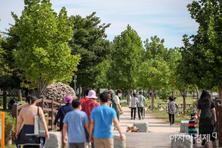 [포토]가을 정취 만끽하는 시민들