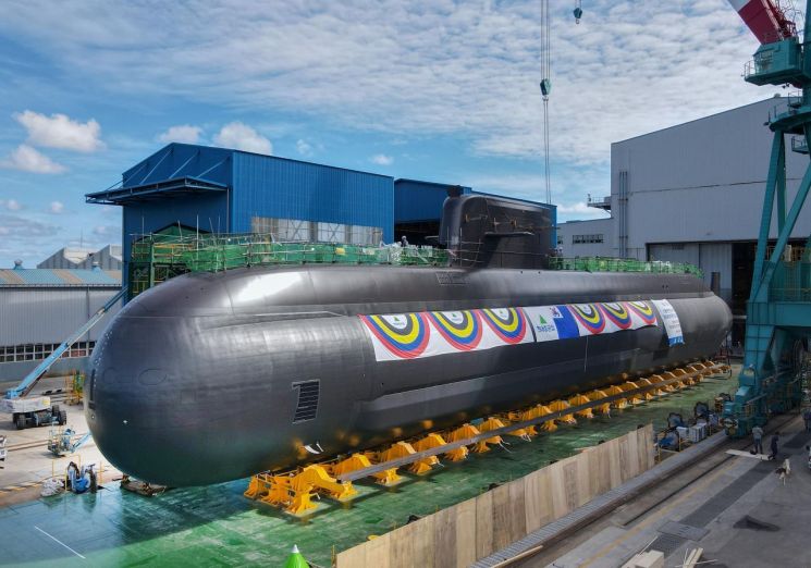 현대중공업, SLBM 장착한 3번째 잠수함 진수