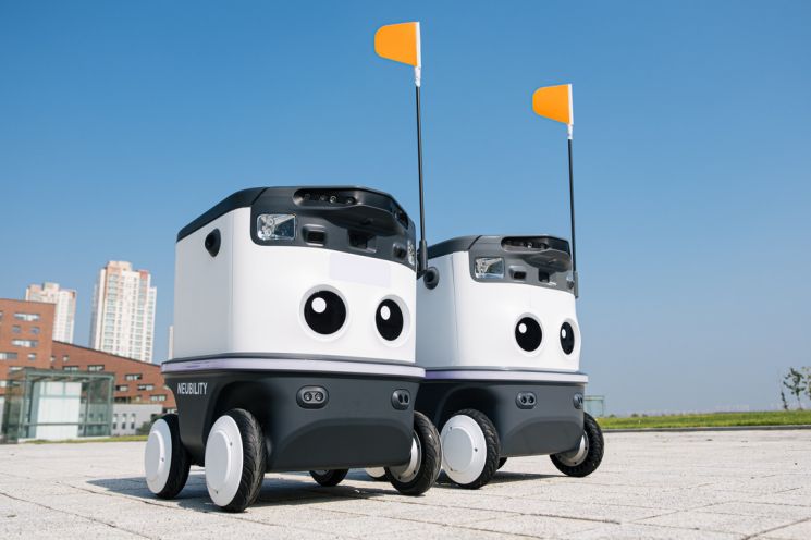 배달로봇 스타트업 '뉴빌리티'가 개발한 인공지능(AI) 자율주행 배달로봇 '뉴비.' [사진제공 = 뉴빌리티]