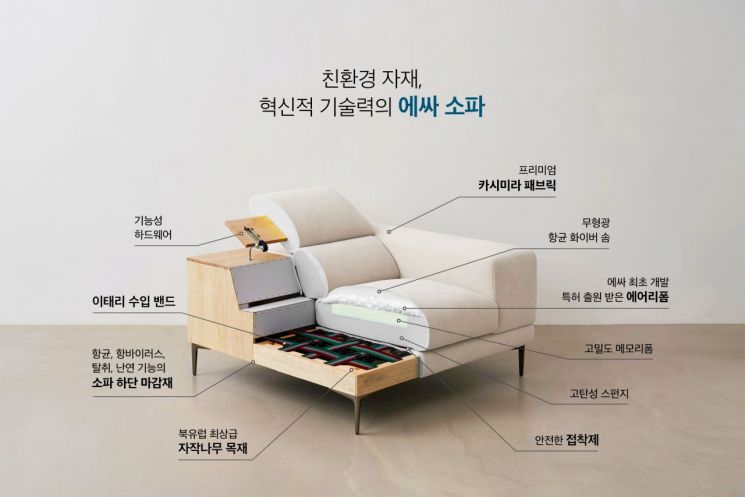에싸(ESSA), ESG 경영 강화로 패브릭 소파 1위 등극