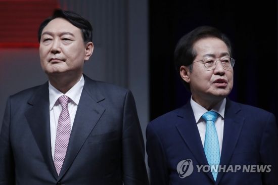 윤석열, 홍준표 '범죄 공동체' 발언에 "선배님 우리 깐부 아닌가요?"
