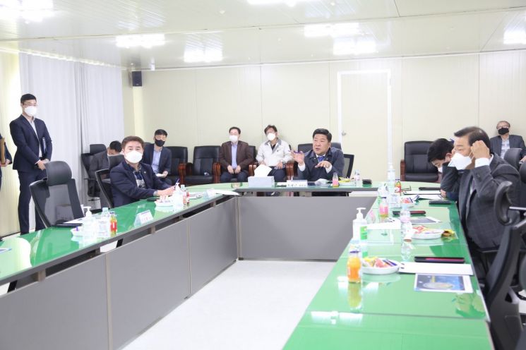 광양만권경제자유구역 조합회의, 2021년 행정사무감사 현장 점검