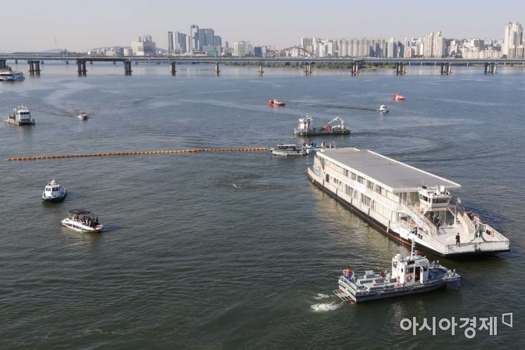 [포토]'한강수난사고 민관합동 현장대응훈련'