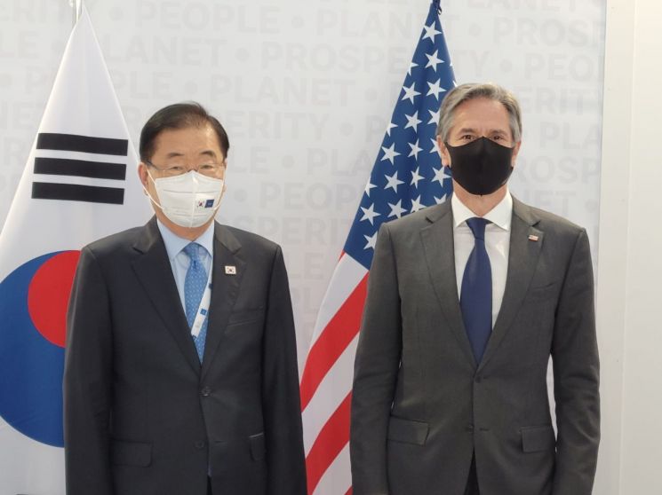 한미 외교장관회담 개최…종전선언 등 한반도 문제 협의