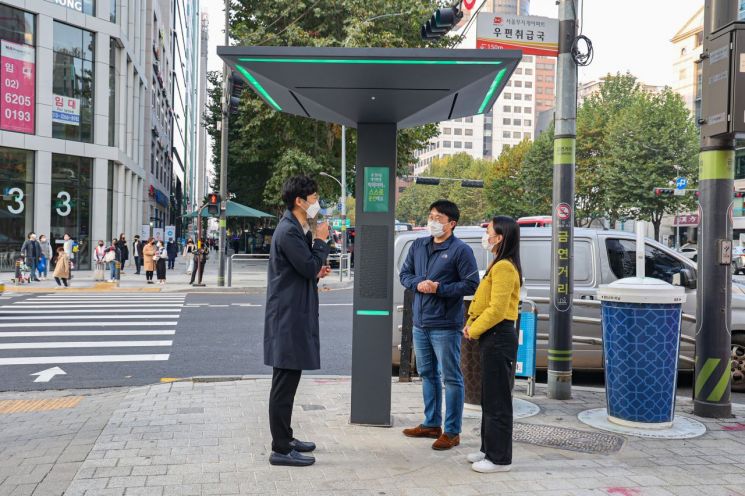 서초구, 미세먼지 저감장치 ‘서리풀 숨터’ 시범설치