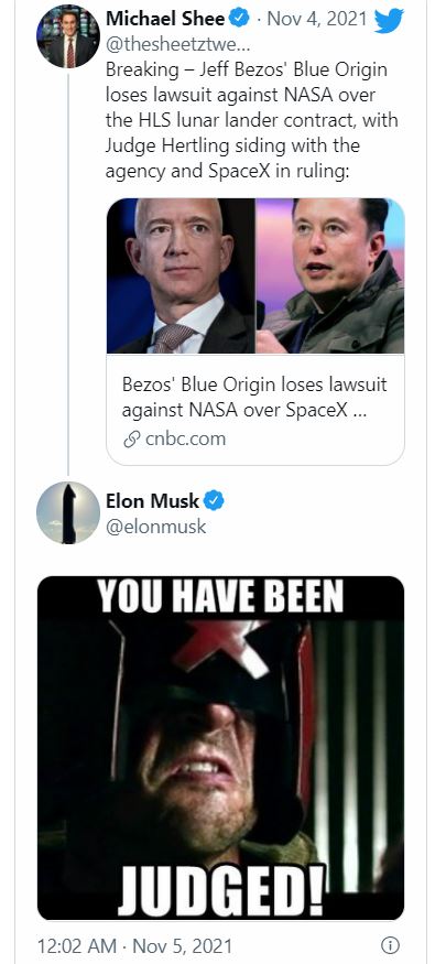 베이조스, 머스크 상대 '달 착륙선 NASA 소송' 패소 