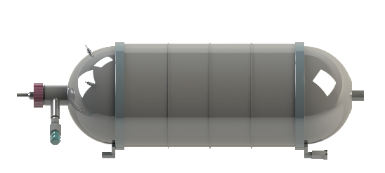 Liquid hydrogen storage tank for mobility developed by Paerity. <br>[Photo by Paerity]