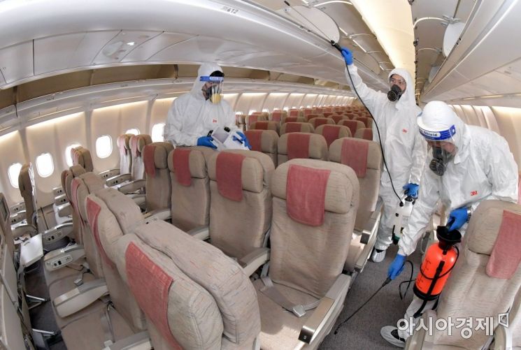 [포토]코로나 속 안전한 비행 