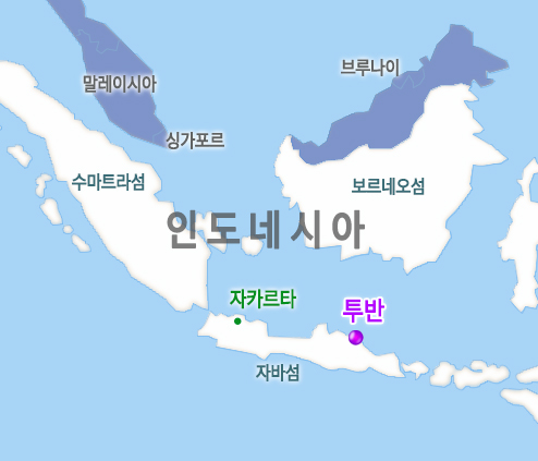 삼성엔지니어링이 인도네시아 자바섬 투반 지역에서 진행되는 석유화학 플랜트 FEED(기본설계) 업무를 수주했다고 15일 밝혔다. 사진은 현장 위치도 (사진제공=삼성엔지니어링)