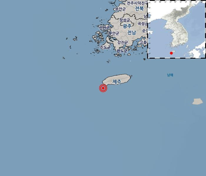 제주 서귀포 해역서 규모 3.2 지진…여진 총 18회 발생(종합)
