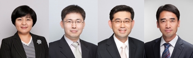 금융감독원은 22일 부원장보 4명의 승진 인사를 단행했다. (왼쪽부터) 김미영 기획 및 경영 부원장보, 김영주 소비자 권익보호 부원장보, 이희준 중소서민금융 부원장보, 함용일 공시조사 부원장보.