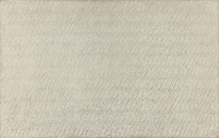 박서보의 '묘법 No. 223-85'