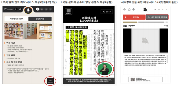 이건희 컬렉션특별전, 로봇이 해설한다