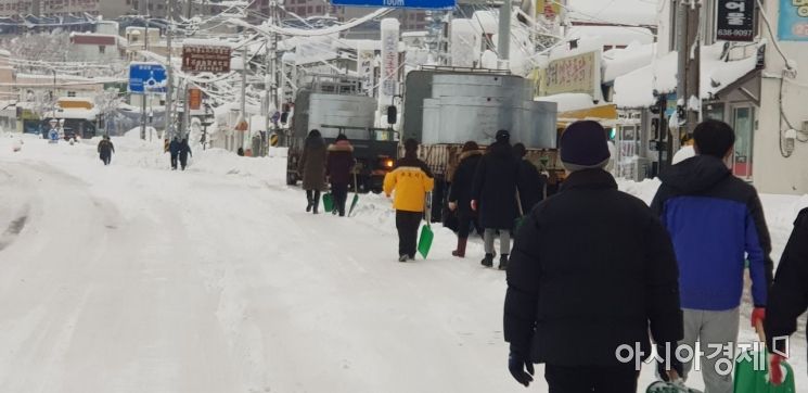 속초시내 제설작업 [속초시]