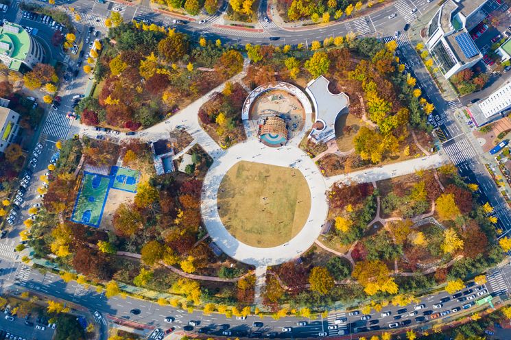 Autumn Scenery of Yangcheon Park