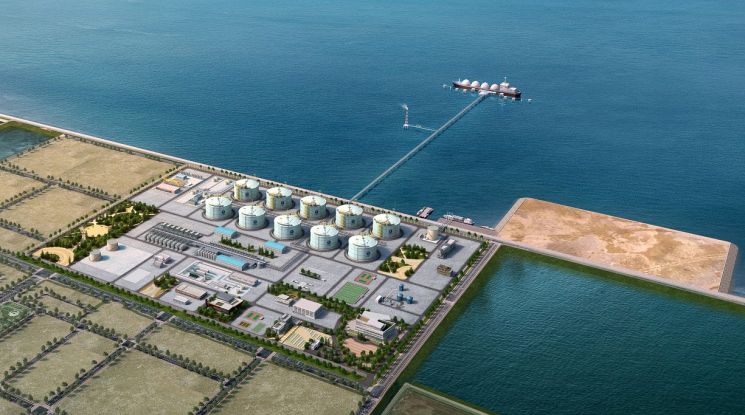 한국가스공사가 추진 중인 당진 액화천연가스(LNG) 제5기지 조감도. [사진 = 아시아경제DB]