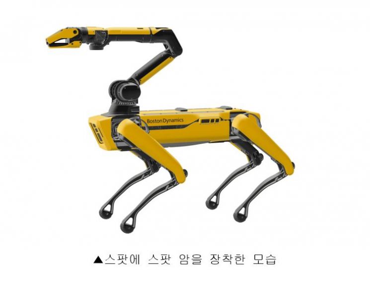 현대차와 보스턴다이내믹스가 CES2022에서 공개한 로봇개 스팟(사진제공 : 현대차)