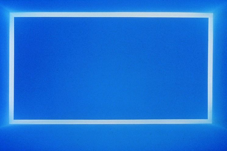제임스 터렐의 '레이마르, 파랑'(1969).