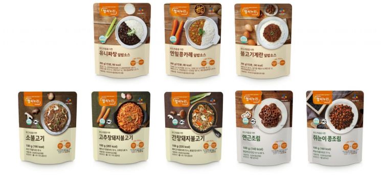 CJ프레시웨이, '헬씨누리' 고령친화식품 출시 제품 8종