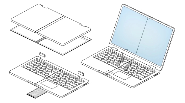 화면·키보드도 접는다…삼성, '폴더블 노트북' 특허 받았다