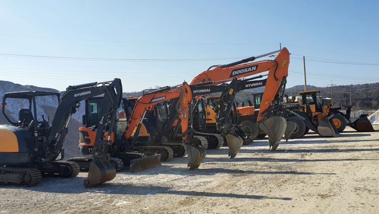 현대두산인프라코어·현대건설기계, 철원서 뭉쳤다