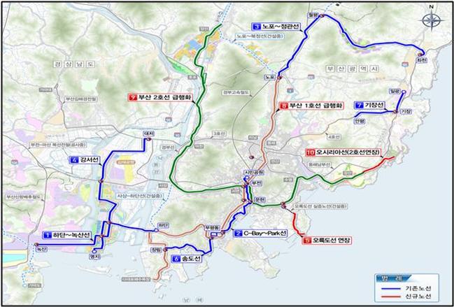 부산·인천 도시철도 확대…최상위 계획 변경