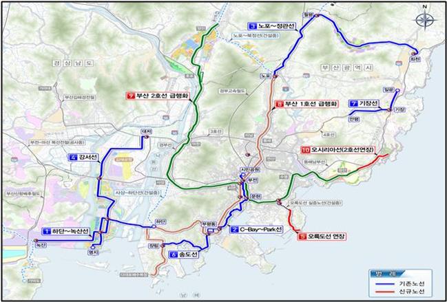 부산·인천 도시철도 확대…최상위 계획 변경