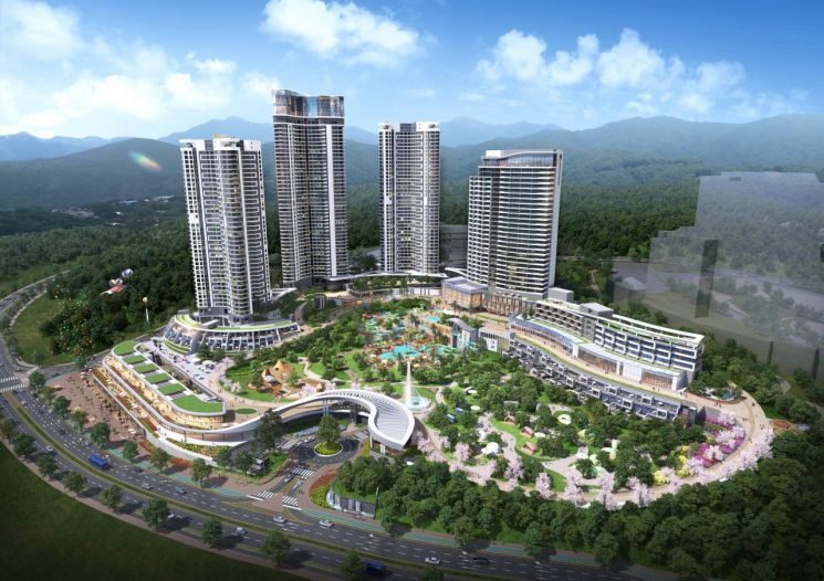 울산 강동 롯데리조트 기공식…워터파크·컨벤션센터 등 한곳에