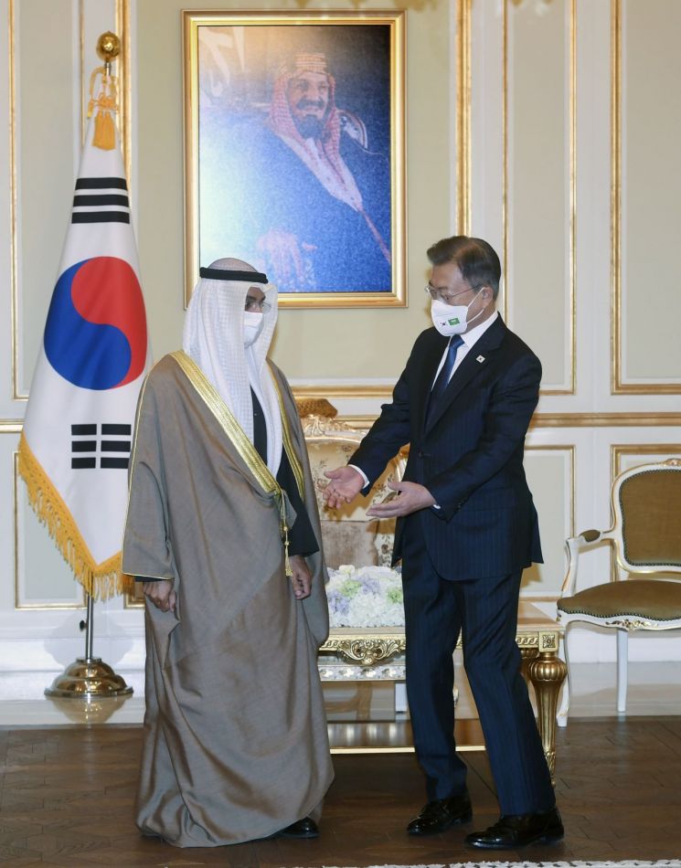 文, GCC 사무총장 접견 …"공정 무역 위해 함께 노력"(종합)