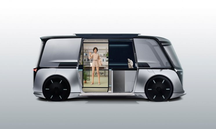 LG전자의 미래 자율주행차 콘셉트 모델인 'LG 옴니팟' (사진=LG전자 제공)