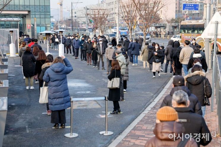 [포토]코로나19 일일 확진자 역대 최다 발생