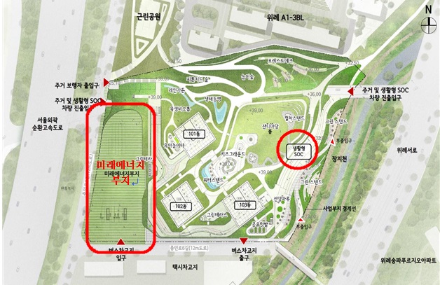 장지차고지 배치도