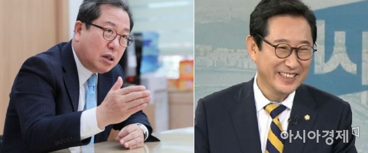 조광한 남양주시장(사진왼쪽)과 김한정 국회의원(민주당) [남양주시]